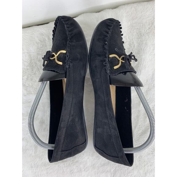 Alex Flex Comfort Women’s Flats Black Suede Size 10W - Picture 4 of 8